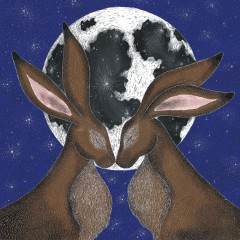 'Moon Hares' Card