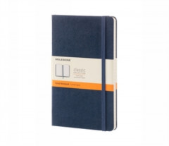 Moleskine Classic Large Ruled Hardcover Notebook  Sapphire Blue