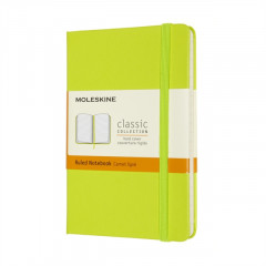 Moleskine Classic Pocket Ruled Hardcover Notebook Lemon Green