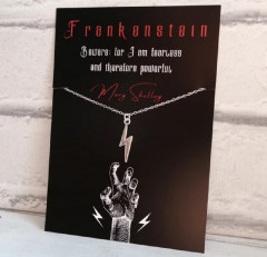 Frankenstein Lightning Bolt Necklace
