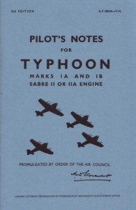 Typhoon Ia & Ib Pilot's Notes by Air Data Publications