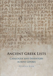 Ancient Greek Lists by Athena Kirk (Hardback)