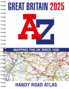 Great Britain A-Z Handy Road Atlas 2025 (Spiral bound)