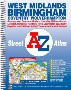 West Midlands A-Z Street Atlas (Spiral) by A-Z Maps (Spiral bound)