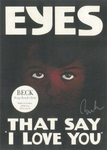 SIGNED POSTER - Song Reader by Beck