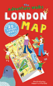 The Adventure Walks London Map by Becky Jones