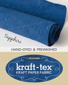 Kraft-Tex¬ Roll Sapphire Hand-Dyed & Prewashed by C&amp;T Publishing