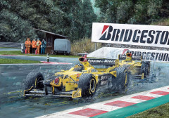 Damon Hill 1998 Belgian Grand Prix by David Johnson