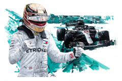 Lewis Hamilton 2018 F1 World Champion by David Johnson
