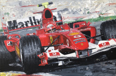 Michael Schumacher Ferrari F2004 by David Johnson