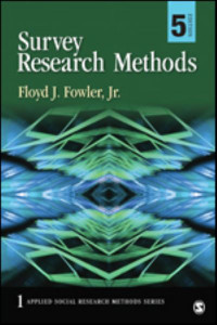Survey Research Methods (Book 1) by Floyd J. Fowler
