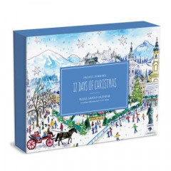 Michael Storrings 12 Days of Christmas Advent Puzzle Calendar by Galison
