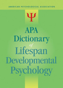 APA Dictionary of Lifespan Developmental Psychology by Gary R. VandenBos (Hardback)