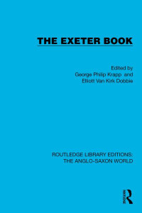 The Exeter Book by George Philip Krapp (Hardback)