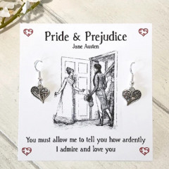 Pride And Prejudice Heart Earrings