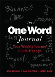 The One Word Journal by Jon Gordon (Hardback)