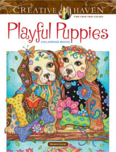 Creative Haven Playful Puppies Coloring Book (Working Title) by Marjorie Sarnat