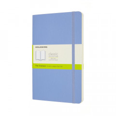 Classic Large Plain Softcover Notebook (Moleskine): Hydrangea Blue
