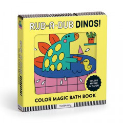 Rub-a-Dub Dinos! Color Magic Bath Book by Mudpuppy (Bathbook)