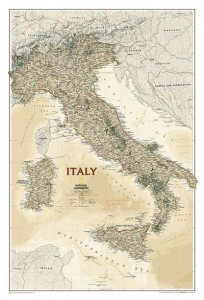 Italy Executive, Tubed: Wall Maps Countries & Regions by National Geographic Maps