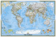 World Classic, Poster Size, Tubed by National Geographic Maps