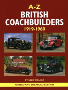 A-Z of British Coachbuilders, 1919-1960 by Nick Walker (Hardback)
