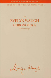 An Evelyn Waugh Chronology by Norman Page (Hardback)