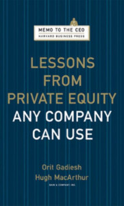 Lessons from Private Equity Any Company Can Use by Orit Gadiesh (Hardback)