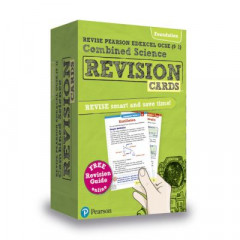 Pearson REVISE Edexcel GCSE (9-1) Combined Science Foundation Revision Cards: (with free online Revision Guide) for home learning, 2021 assessments and 2022 exams