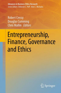 Entrepreneurship, Finance, Governance and Ethics (Book 3) by Robert Cressy (Hardback)
