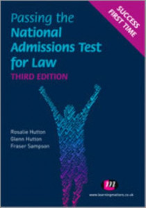 Passing the National Admissions Test for Law by Rosalie Hutton