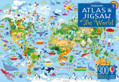 Usborne Atlas and Jigsaw The World by Sam Smith