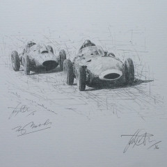 Tony Brooks - 1958 Belgian Grand Prix - Spa-Francorchamps by David Johnson