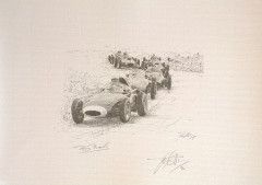 Tony Brooks - 1958 German Grand Prix - Nurburgring by David Johnson