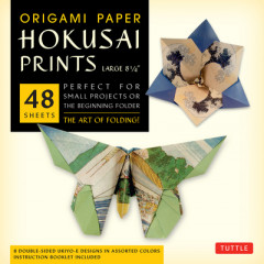 Origami Paper - Hokusai Prints - Large 8 1/4" - 48 Sheets by Tuttle Studio