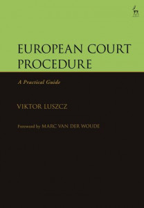 European Court Procedure by Viktor Luszcz (Hardback)
