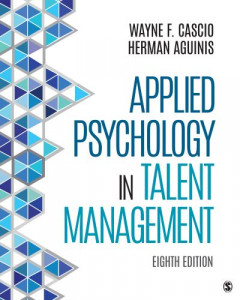 Applied Psychology in Talent Management by Wayne F. Cascio (Hardback)
